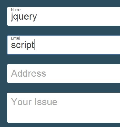 jQuery Floating Labels